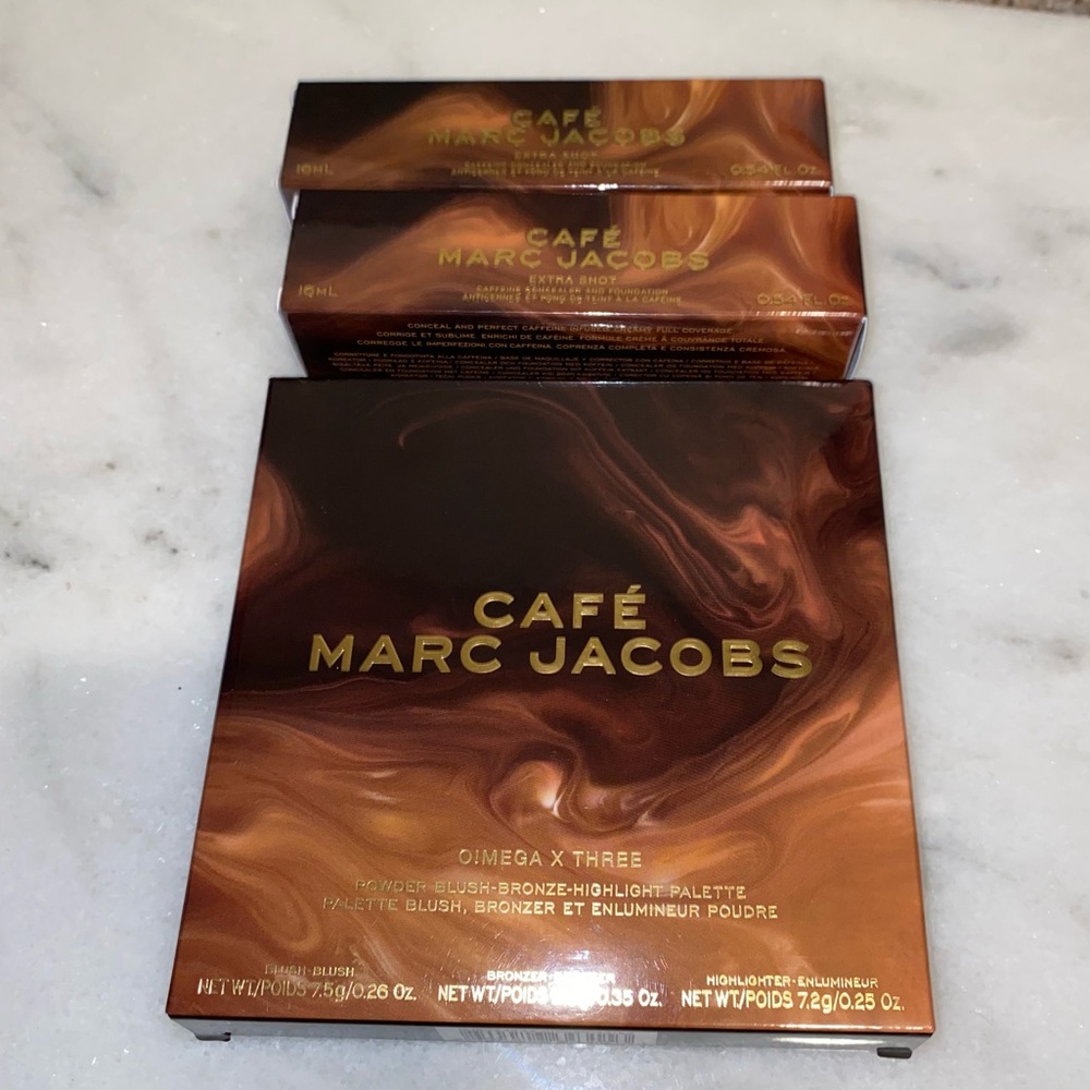 3 NEW MARC JACOBS MAKEUP PRODUCTS 1 FACE PALETTE 2 FOUNDATION / CONCEALERS